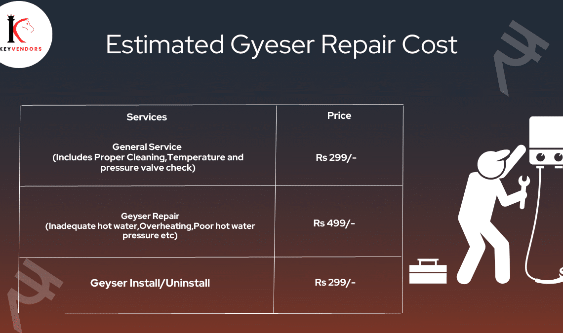 geyser repair cost