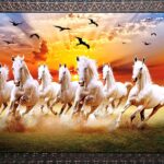 7 Horses Wall Painting