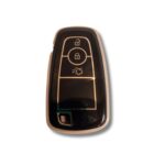 TPU Premium Ford Figo Car Key Cover in Black Colour